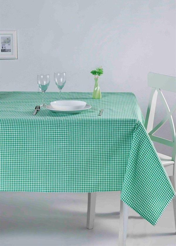 Denizli Concept Pötikareli Masa Örtüsü Yeşil 170x170 Cm - Image 1
