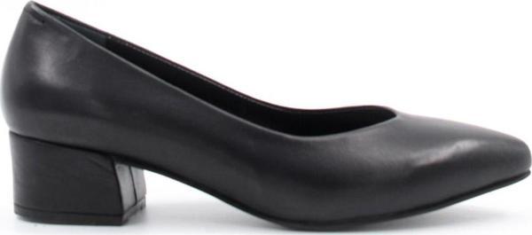 Hakiki Deri Kadın Kalın Topuklu Ayakkabı 792ZA051-801 - Image 1