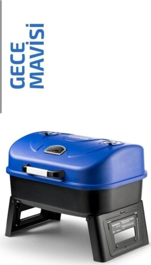 Guruss Go & Grill Barbekü Mangal Tamset Gece Mavisi - Image 1