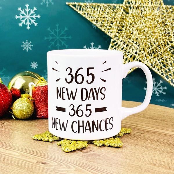 365 Yeni Gün 365 Yeni Şans Yılbaşı Tasarımlı Kupa - Image 1