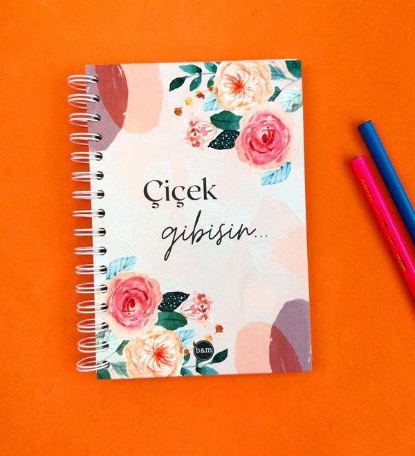 Çiçek Gibisin 21x14Cm A5 Sketch Book - Eskiz Defteri - 270 Gr - 36 Yaprak - Image 1
