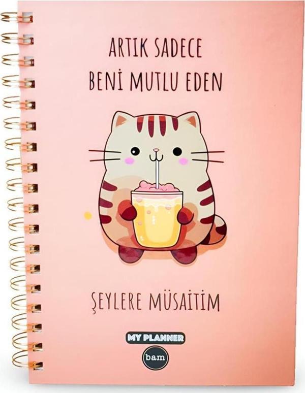 Artık Sadece Beni Mutlu Eden Şeylere Müsaitim Tasarımlı Konuşan Ajanda	 - Image 1
