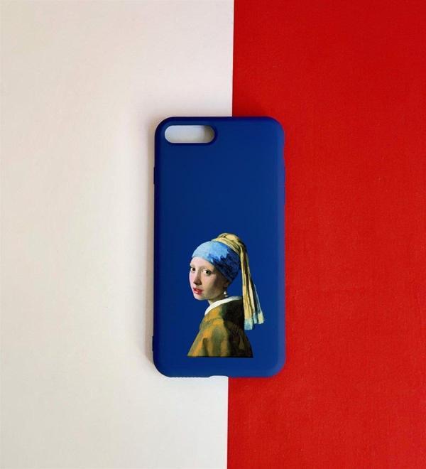 İnci Küpeli Kız Tasarımlı iPhone 7 Kılıf  - Image 1