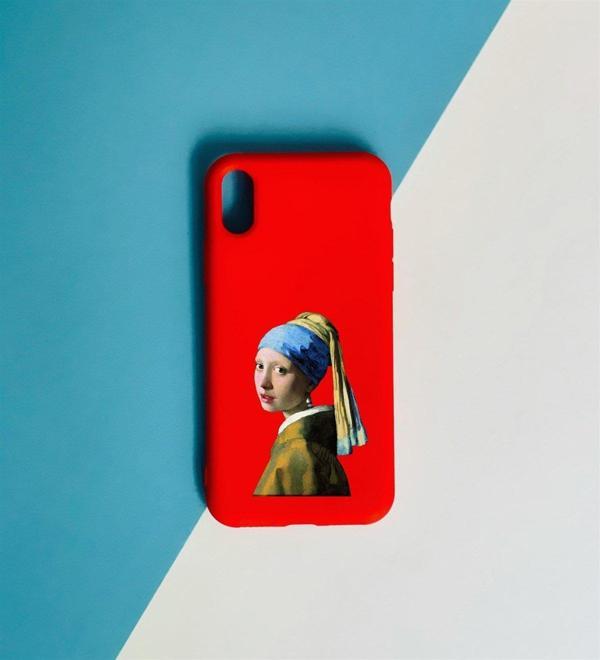 İnci Küpeli Kız Tasarımlı iPhone Xs Max Kılıf - Image 1