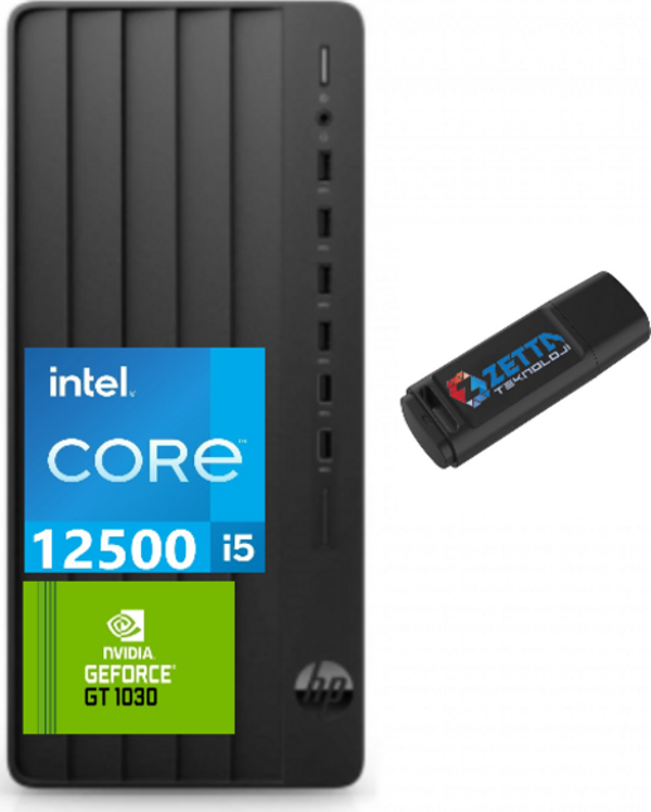 Hp 290 Pro G9 Intel Core I5 12500 32GB 2tb SSD Intel® UHD Graphics Freedos 4gb GT1030 V8N8X1AAW12 + Weblegelsin USB Bellek - Image 1