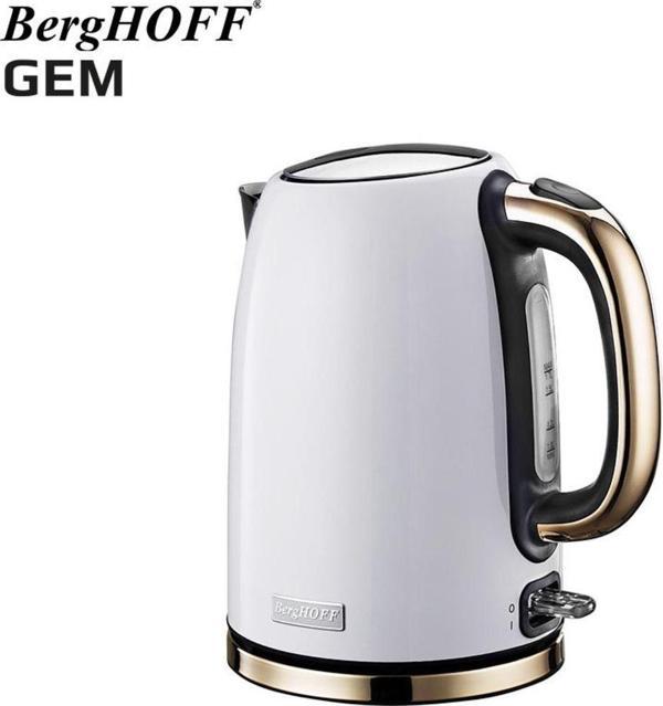Berghoff Gem Tıtan 1.7 Litre Parlak Beyaz Gold Su Isıtıcısı - Image 1