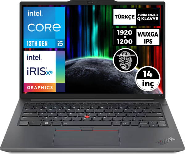 LENOVO ThinkPad E14 G5 i5-1335U 16GB 1TB+512GB SSD 14" WUXGA W11P Taşınabilir Bilgisayar 21JK0003TX 029 - Image 1