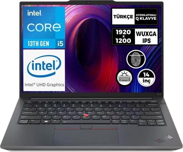 LENOVO ThinkPad E14 G5 i5-1335U 40GB 1TB SSD 14" WUXGA Freedos Taşınabilir Bilgisayar 21JLS20MTX 006 - Image 1