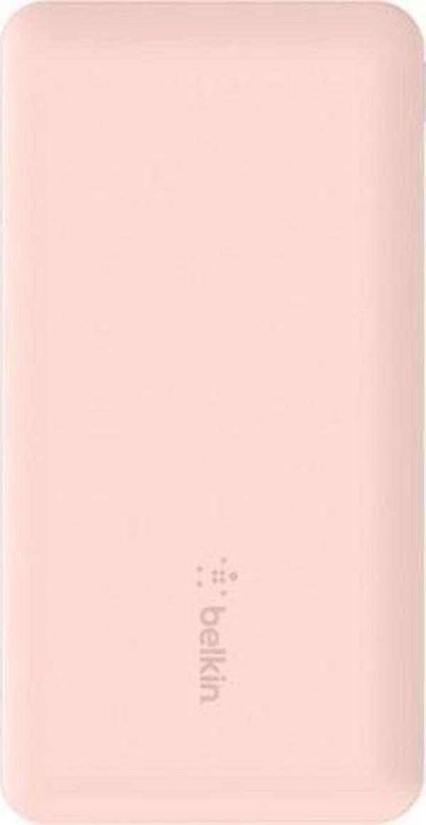 Belkin Bpb011Btrg 10.000 Mah Powerbank / Usb-C Ve Usb-A Port, Usb-A Usb-C Kablo - Pembe - Image 1