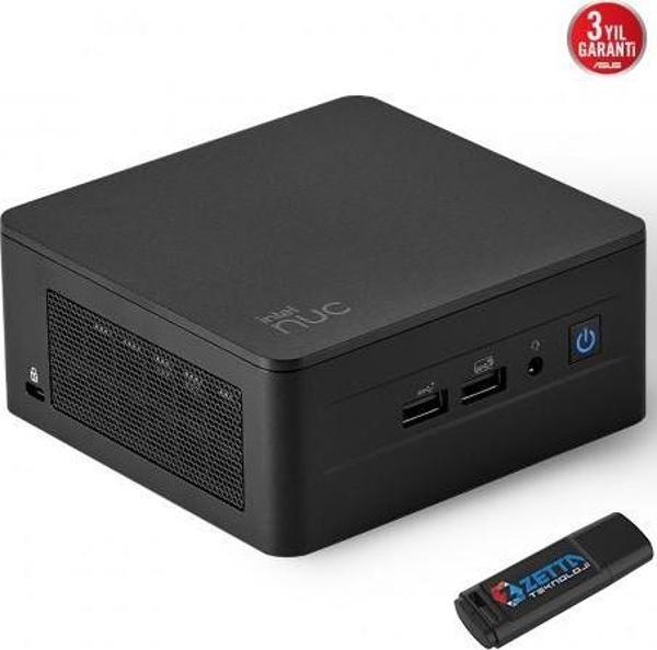 Asus NUC13 Pro Tall Kit Intel Core Vpro® 1350P 8gb 256GB SSD Freedos Wifi/bluetooth/thunderbolt Mini Bilgisayar NUC13L3HVF01 + Zetta Flash Bellek - Image 1