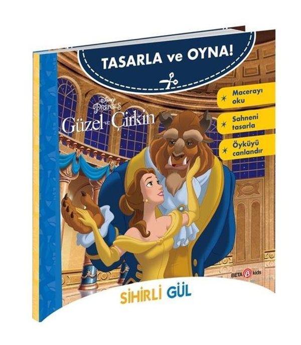 Disney Prenses - Tasarla ve Oyna! Güzel ve Çirkin - Sihirli Gül - Beta Kids - Image 1