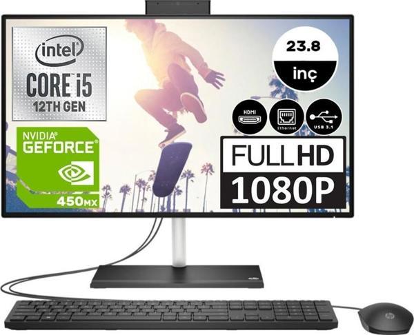 HP 24-CB1013NT Intel Core i5 1235U 32 GB 1 TB SSD MX450-2 GB Freedos 23.8" FHD All In One Bilgisayar 79N36EAW08 - Image 1