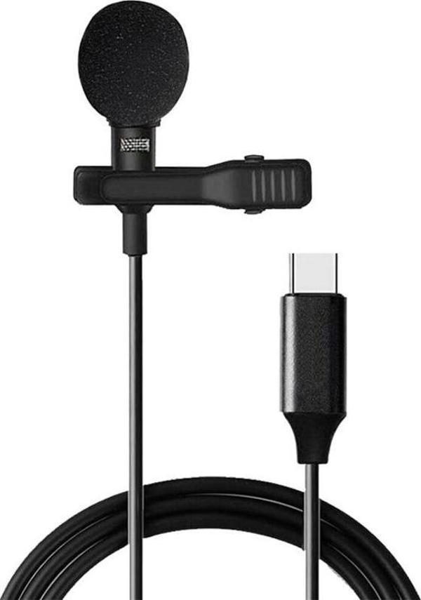 MAGICVOICE JH-042 TYPE-C GİRİŞLİ KABLOLU YOUTUBER YAKA MİKROFON (2818) - Image 1