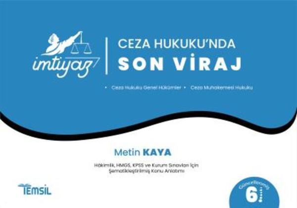  Ceza Hukukunda Son Viraj Konu Anlatımı SEPETTE - Temsil Kitap - Image 1