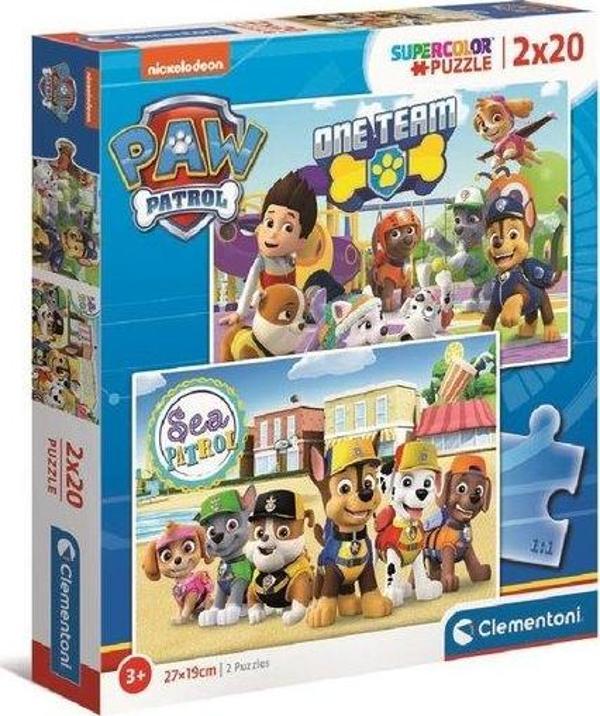 Clementoni Paw Patrol 2x20 Parça Puzzle 24779 - Image 1