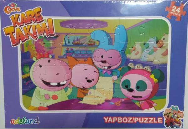 Adeland Trt Çocuk Kare Takımı 24 Parça Yapboz (Puzzle) - Image 1