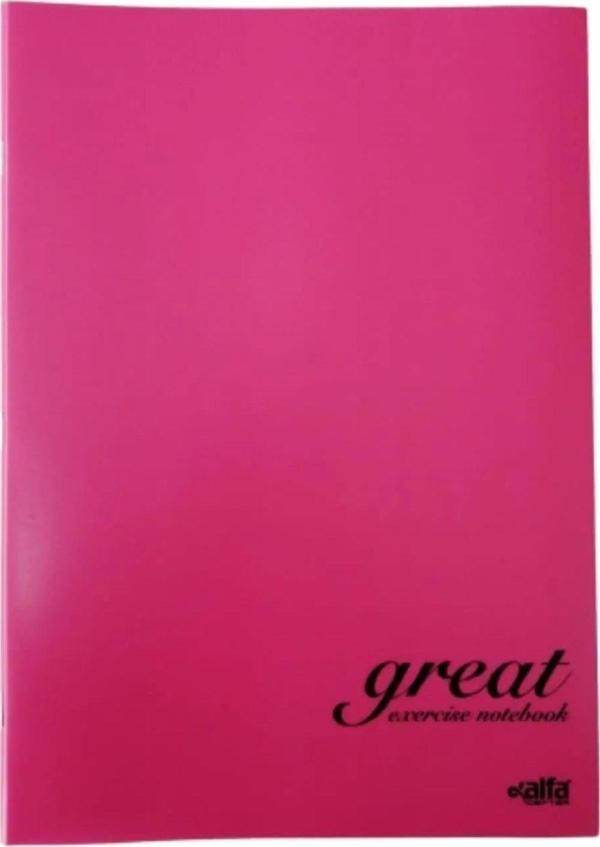 Alfa Çizgisiz 60 Yaprak Plastik Kapak A4 Boy Defter - Image 1