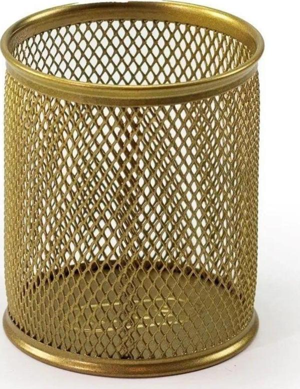 Mas Metal Perfore Silindir Kalemlik (gold) - Image 1