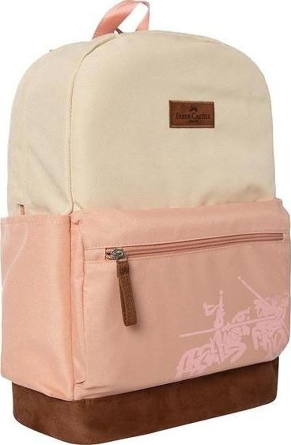 Faber-Castell Urban Sırt Çantası Bej Pembe 17221 - Image 1