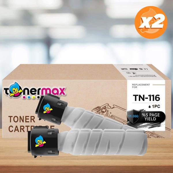 Konica Minolta TN-116 Muadil Toner 2'li Avantaj Paket / BizHub 164 / BizHub 165 / BizHub 185 - Image 1