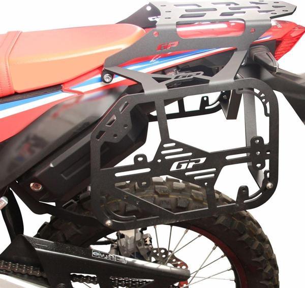 GP Kompozit Honda CRF250 Rally 2021-2024 Uyumlu Yan Çanta Demiri Siyah - Image 1