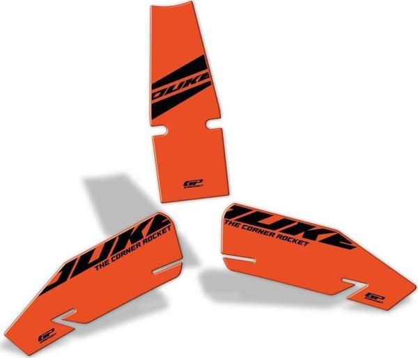 GP Kompozit KTM Duke 390 2024 Uyumlu Tank Pad Seti Turuncu - Image 1