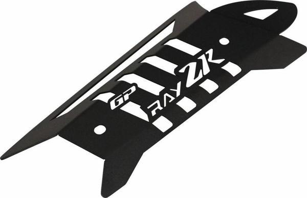 GP Kompozit Yamaha RayZR 2024 Uyumlu Egzoz Koruma Kapağı Siyah - Image 1