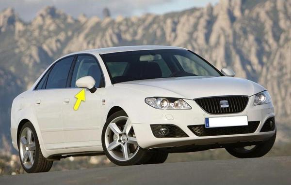 Seat Exeo 2009-2014 Sağ Dış Dikiz Aynası Kapağı 6J0857538D - Image 1