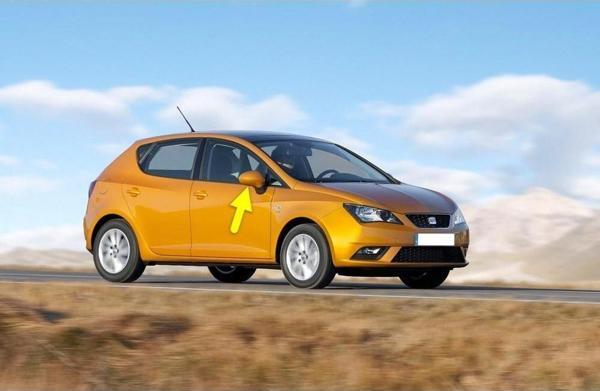 Seat İbiza 2013-2017 Sağ Dış Dikiz Aynası Kapağı 6J0857538D - Image 1