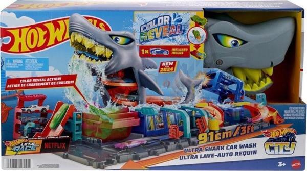 Hot Wheels Muhteşem Köpek Balığı Araba Yıkama HTN82 Lisanslı Ürün - Image 1