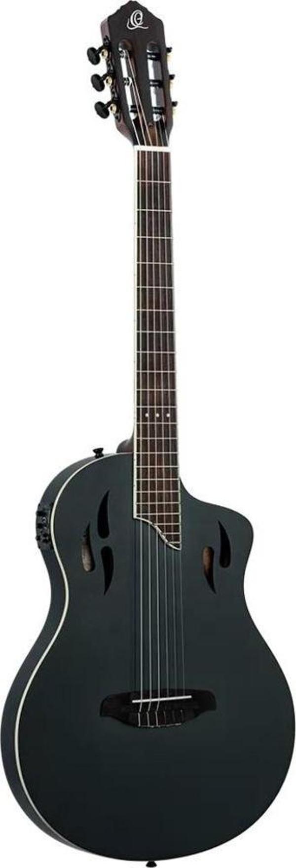 Ortega TourPlayer RTPSTD-SBK Elektro Klasik Gitar (Siyah) - Image 1