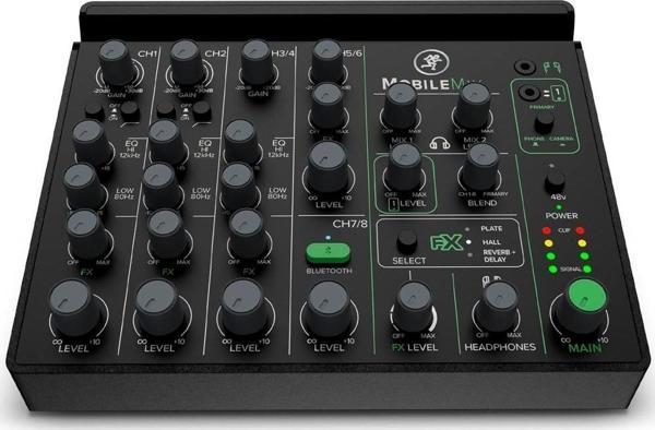 Mackie Mobilemix 8 Kanal Dahili Efektli ve Bluetooth Bağlantılı Pil ile Çalışabilen Mikser - Image 1