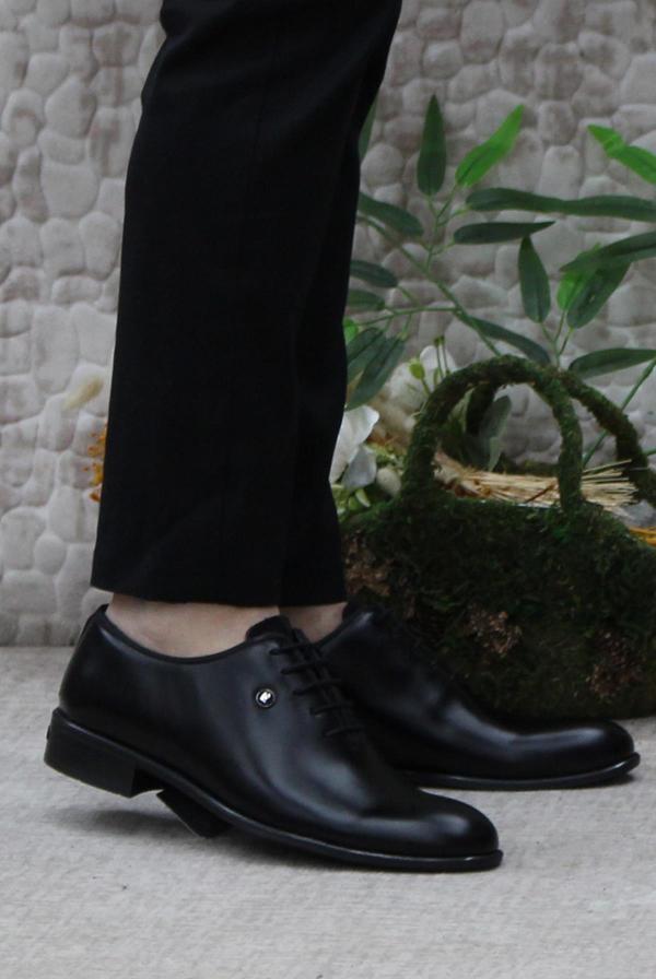 Pierre Cardin 7059 Siyah Açma Damat Ayakkabısı Takım Ayakkabısı Erkek Ayakkabı - Image 1