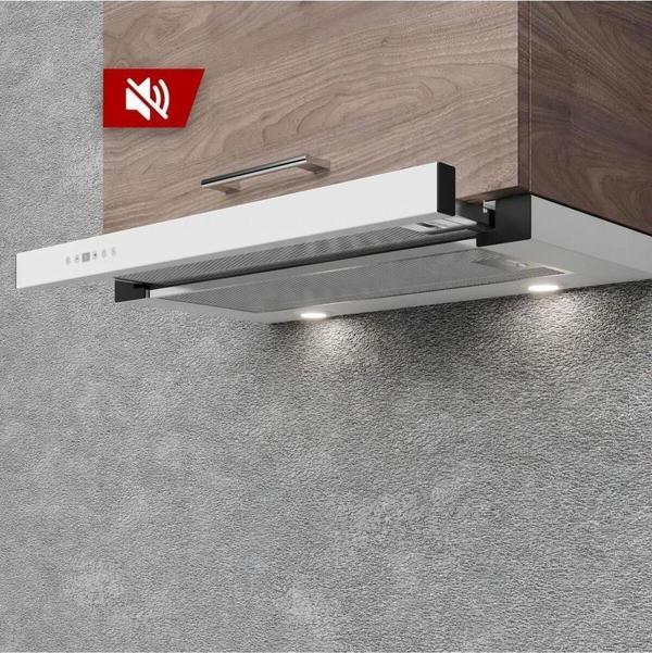 Kügerr A100 60 Cm Beyaz Sürgülü Sessiz Aspiratör - Image 1