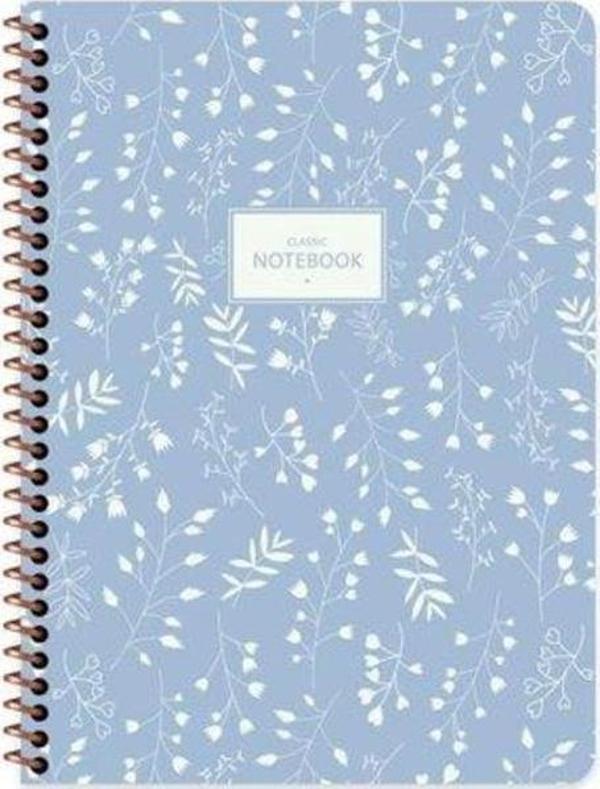 Keskin 165225 80 Yp.Kareli Karton Kp.Spr.Pastel Flora Defter - Image 1