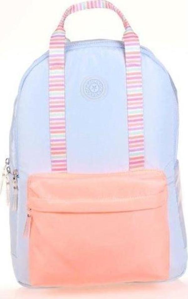 Kaukko Double Stripe Sırt Çantası (Blue) - Image 1