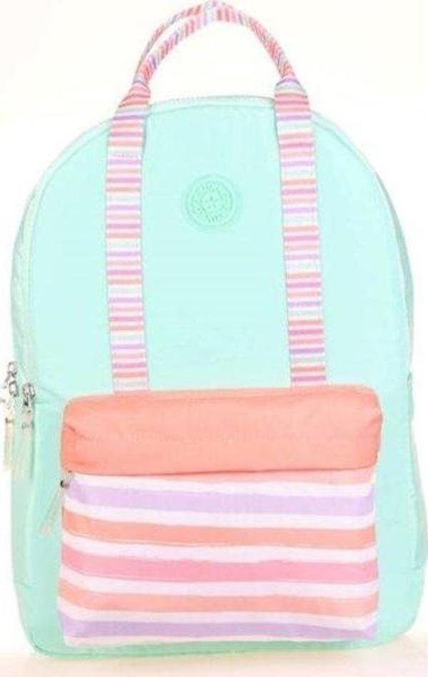 Kaukko Double Stripe Sırt Çantası (Mint) - Image 1