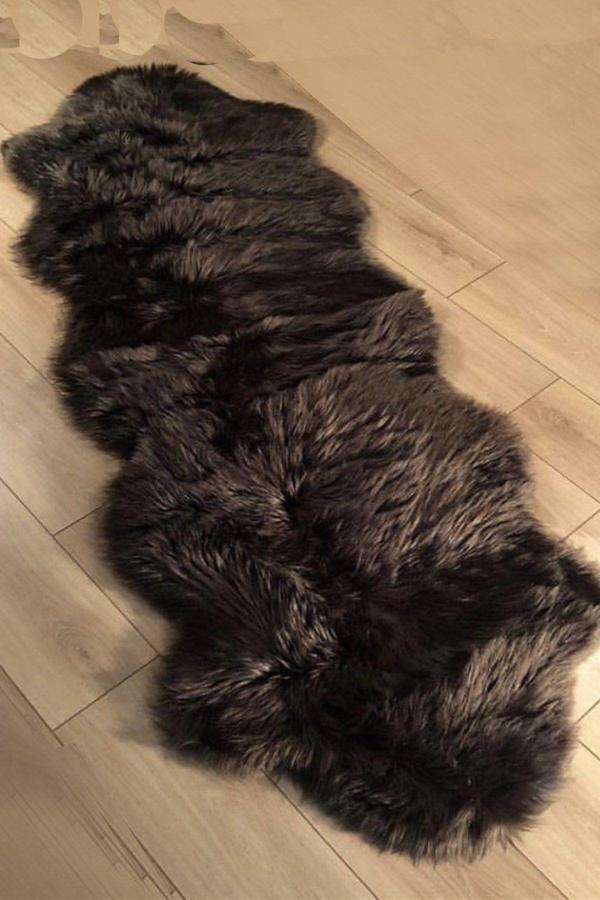 Markaev A Post Kahve Peluş Yıkanabilir Kaymaz Taban Salon Mutfak Çocuk Koridor Yatak Odası Halısı - Image 1