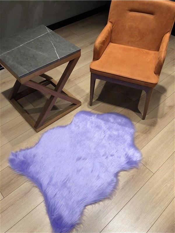 Markaev A Post Lila Peluş Yıkanabilir Kaymaz Taban Salon Mutfak Çocuk Koridor Yatak Odası Halısı - Image 1