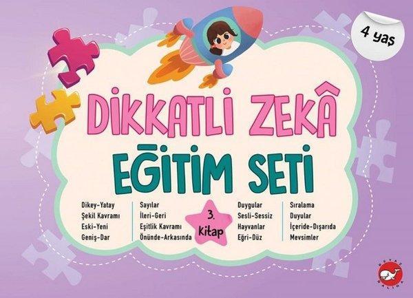 Dikkatli Zeka Eğitim Seti 3. Kitap - 4 Kitap Takım - Beyaz Balina Yayınları - Image 1