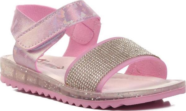 Ayakmod 24-408-P Pembe Simli Çocuk Sandalet - Image 1