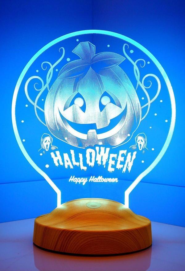 Sevgi Lambası Cadılar Bayramı Hediyesi, Hallowen Hediyesi Balkabağı Led Lamba - Image 1