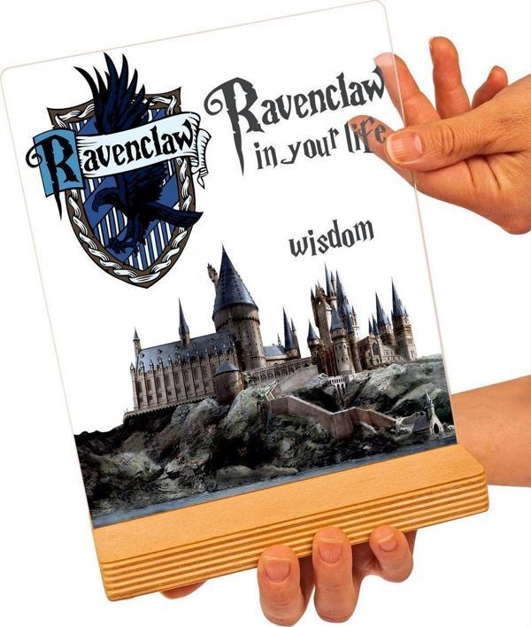 Sevgi Lambası Harry Potter Hediyesi Hogwarts Ravenclaw Binası Hediye Paketli Şeffaf Çerçeve - Image 1