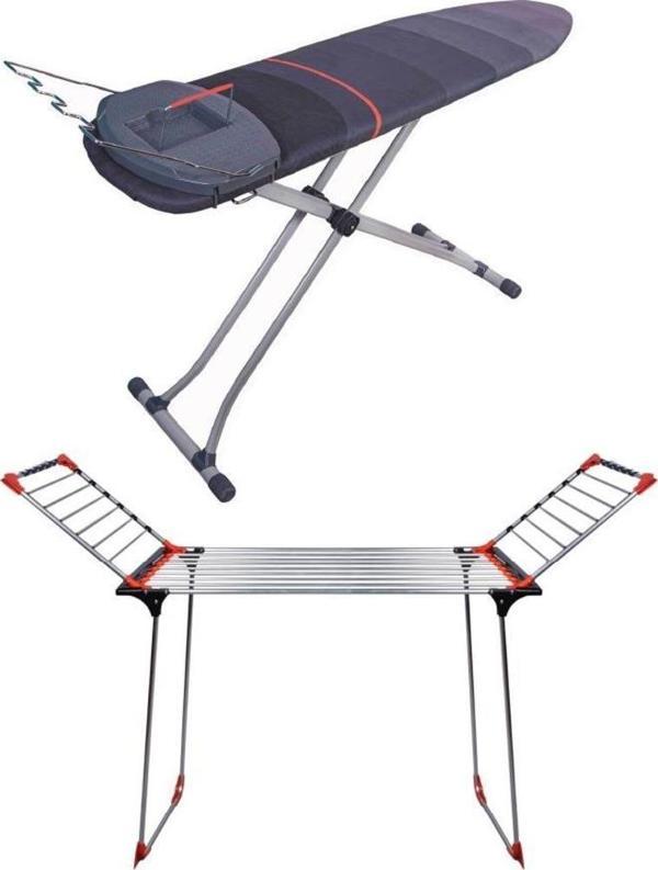 Devecioğlu MM151 UltraBoard Ütü Masası MM080 Show Lüx Alüminyum Çamaşır Kurutmalık Set - Image 1