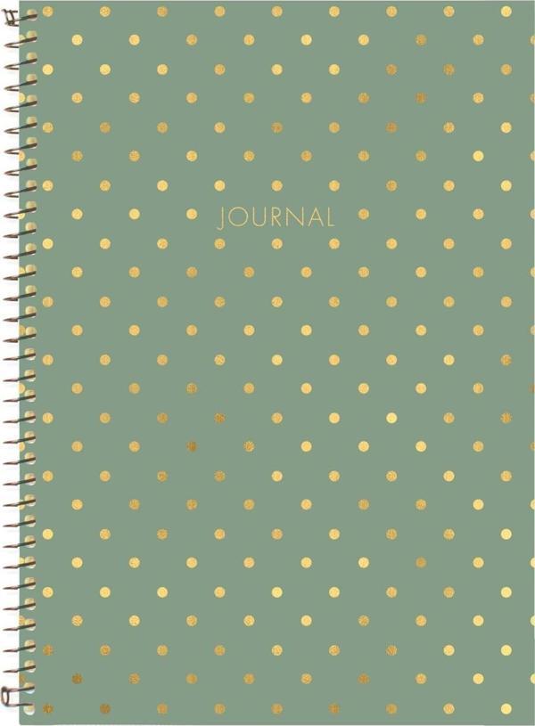 LeColor Puantiyeli Defter Çizgili Yeşil 17x24 cm - Image 1