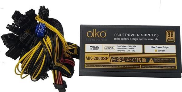 OLKO 2000 W POWER SUPPLY 16xPCI-E(6+2Pin), MINING - Image 1
