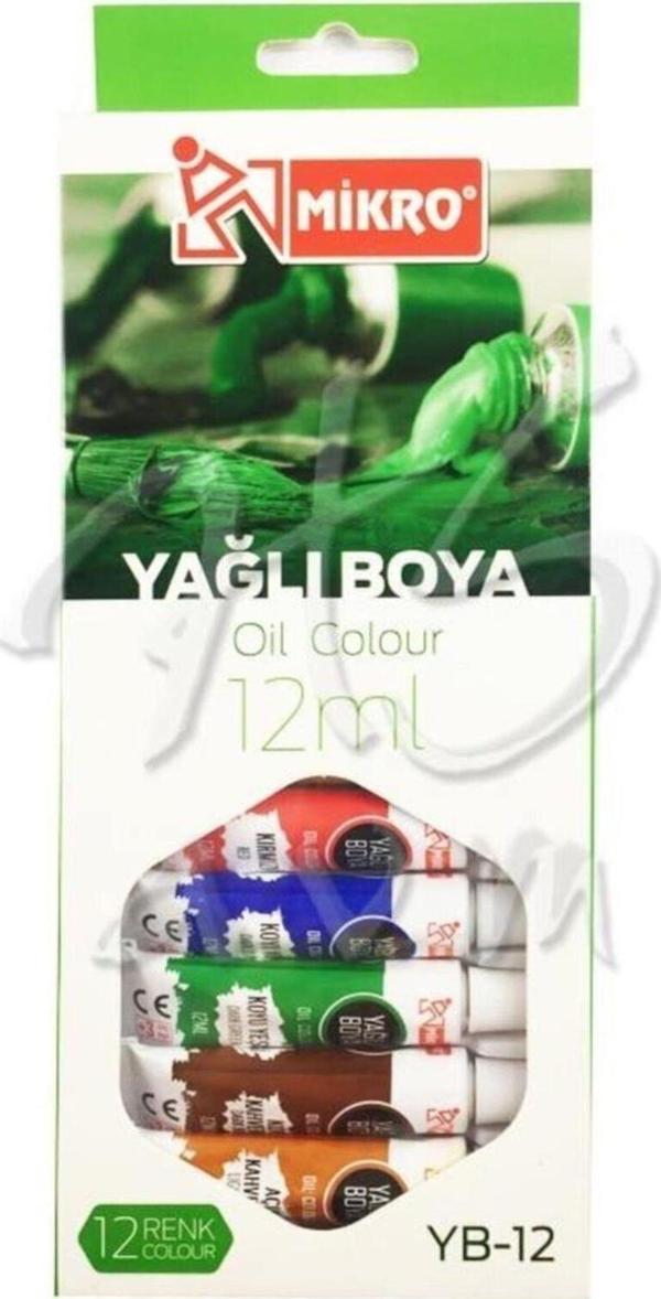 Anka Art Mikro Yağlı Boya 12Ml 12Li - Image 1