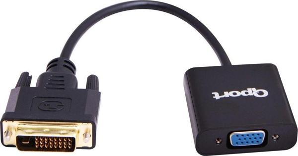 QPORT Q-VDV2 DVI-D => VGA Çevirici Adaptör - Image 1