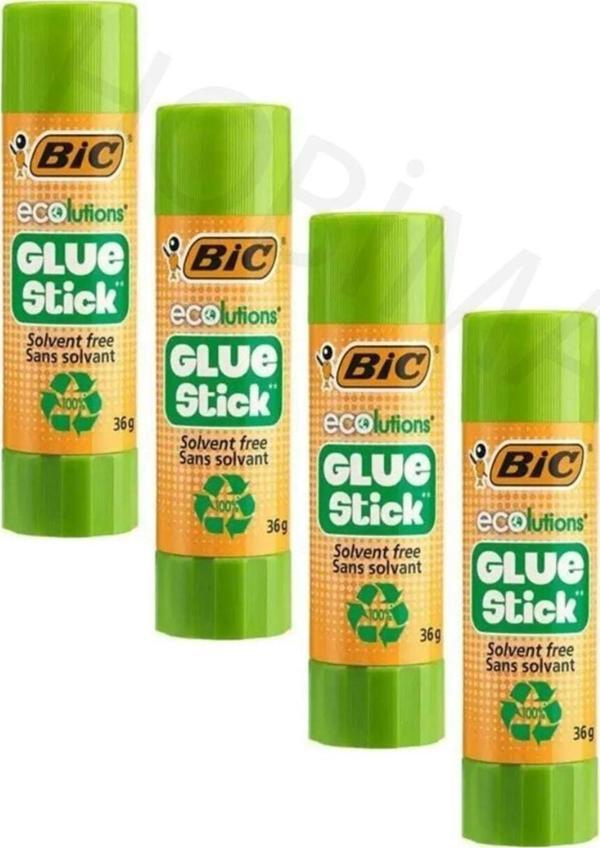 Bic Eco Glue Stick Yapıştırıcı 36 Gr 4'Lü Set - Image 1