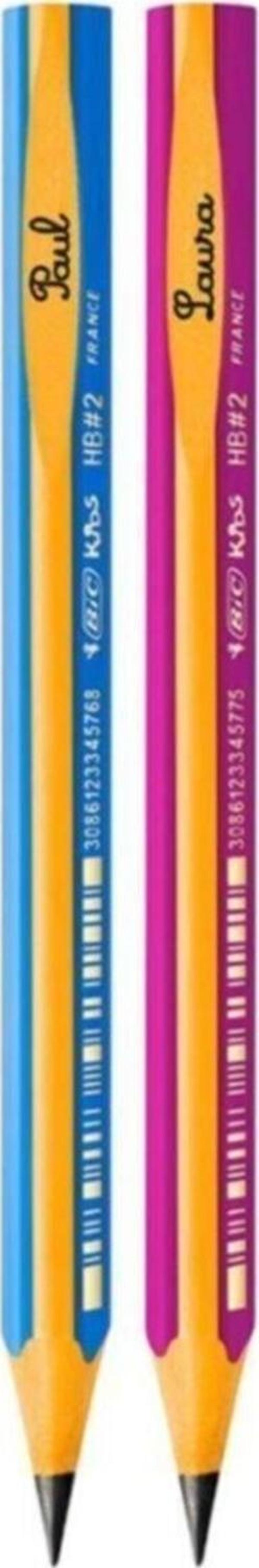 Bic Kids Evolution Üçgen Jumbo Kurşun Kalem Mavi -Pembe - Image 1